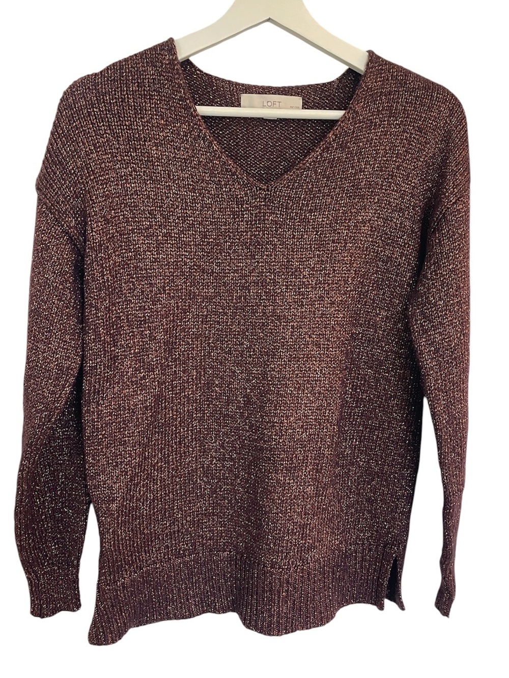 Loft Metallic Sparkle Sweater